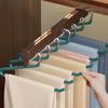 Z-Shape Non-Slip Trouser Rack Goose Type Dip Plastic Pants Rack Wardrobe Towel Scarf Storage Hangers Gym Pants Storage Rack