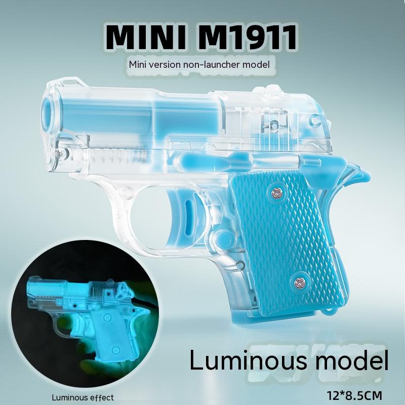 1911 Pistol 3D Printing Reverse Blowback Rifle Mini Decompression Plastic Pistol Toy Guns for Christmas Birthday Gift