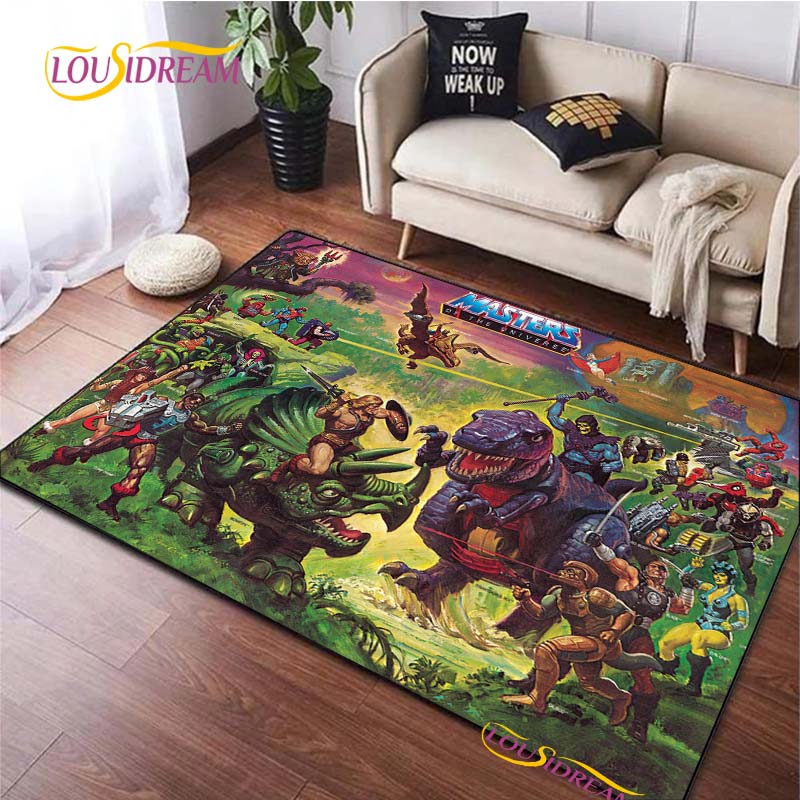 He-man masters Cartoon Carpet for Living Room Bedroom Rug Kitchen Kids Door Unslip Floor Mat Birthday gift photography props Rug