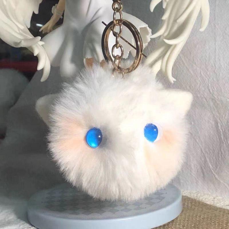 Adorable Cat Plush Ball Pendant With Creative Design For Girls In Soft Fluffy Fabric