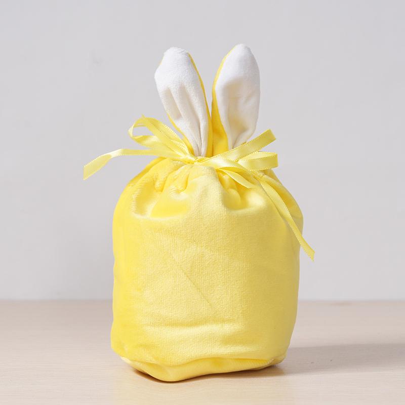 Пасхальные кроличьи ушки, мешочек для конфет, милый кролик, бархатные мешочки на шнурке, подарочные упаковочные пакеты, органайзер для украшений для свадьбы, дня рождения, вечеринки