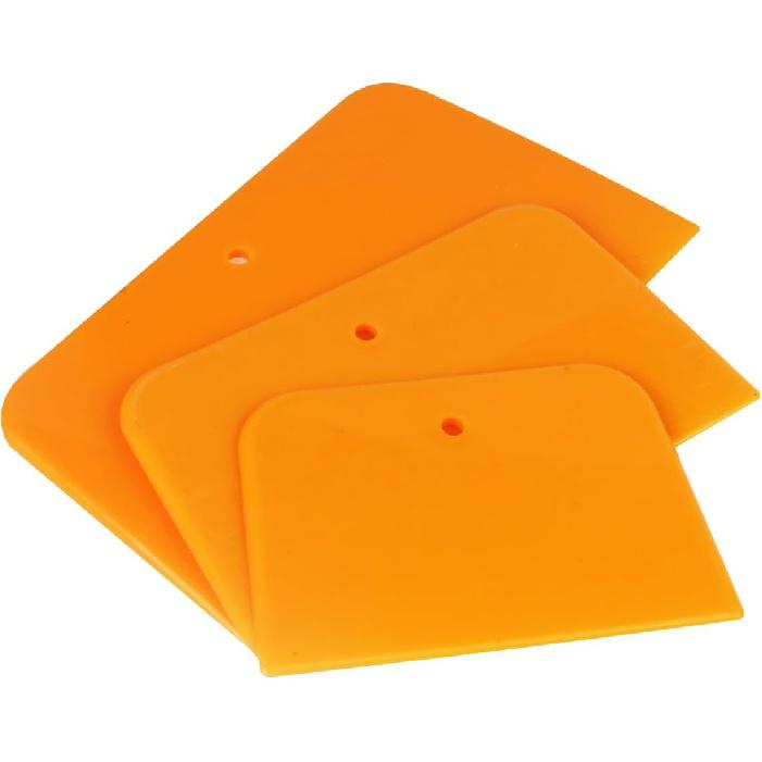 Osilly Car Body Filler Spreaders, 6PCS Plastic Reusable Squeegee Tools for Vehicle Fillers Putties Paint, Automotive Putty Scraper Accessories,
