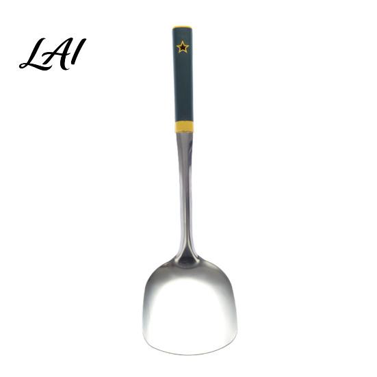 Durable Slotted Colander Spoon Stainless Steel Kitchen Utensil Spatula Ladle Turner Rice Spoon Multipurpose Cooking Spoons Heat-Resistant