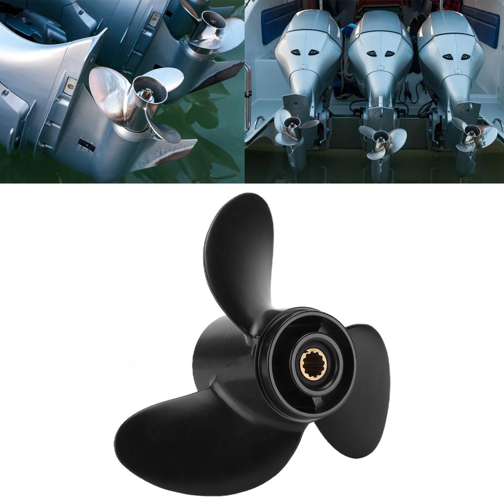 Гребной винт для лодки 3-лопастной, алюминиевый сплав 48?812950A02 Замена для подвесного мотора Tohatsu 4 л.с. 5 л.с.