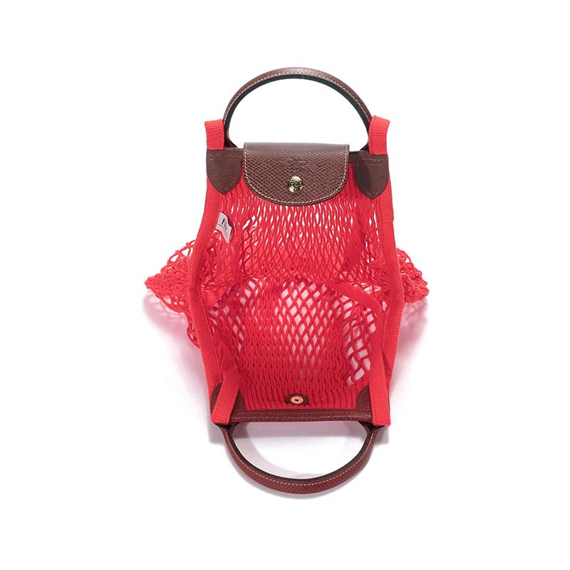 Longchamp Le Pliage Filet Модная холщовая сумка-тоут Женская сумка-тоут Красная 10121HVH548
