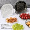Japanese Style Snack Dishes Set, Plastic Divided Serving Plates with Base, Appetizer Dessert Plates for Home Kitchen