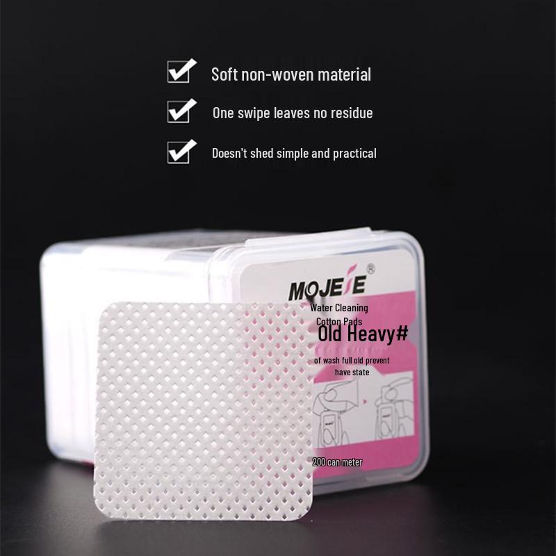 Lint-Free Eyelash Glue & Nail Polish Remover Pads - Anti-Clogging Wipes for Nail Art Tools