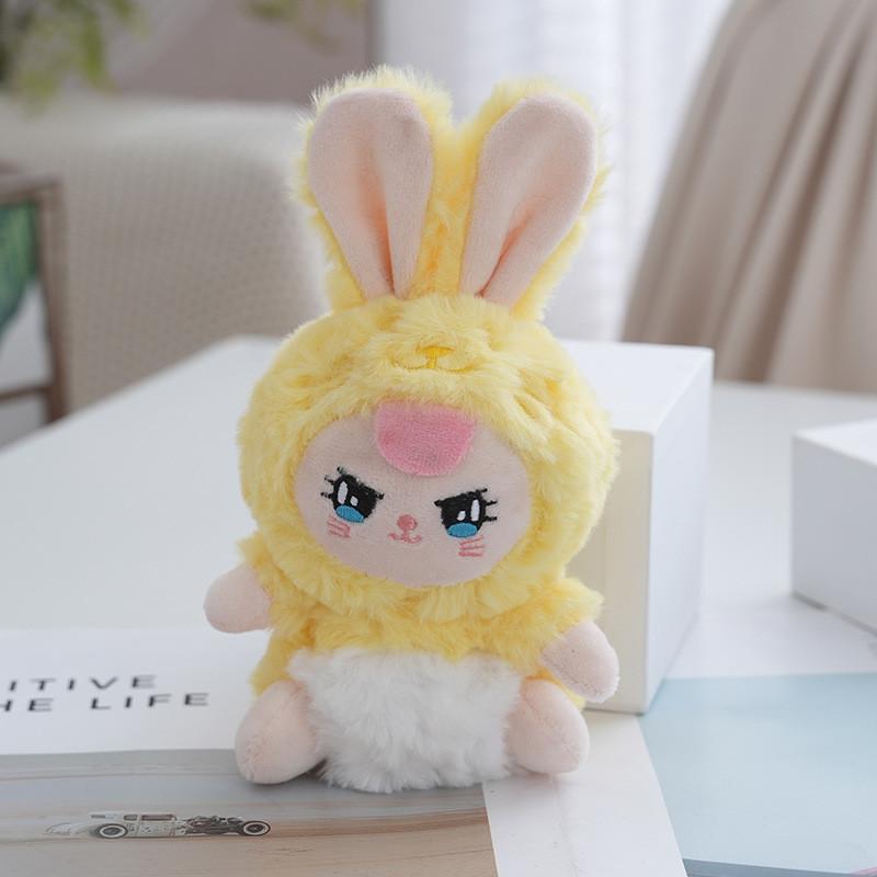Dreamy Elf Adorable Plush Bunny Keychain Perfect For Stylish Accessories Backpack