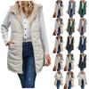 Women's Autumn And Winter Casual Fashion Solid Colour Hooded Jacket
