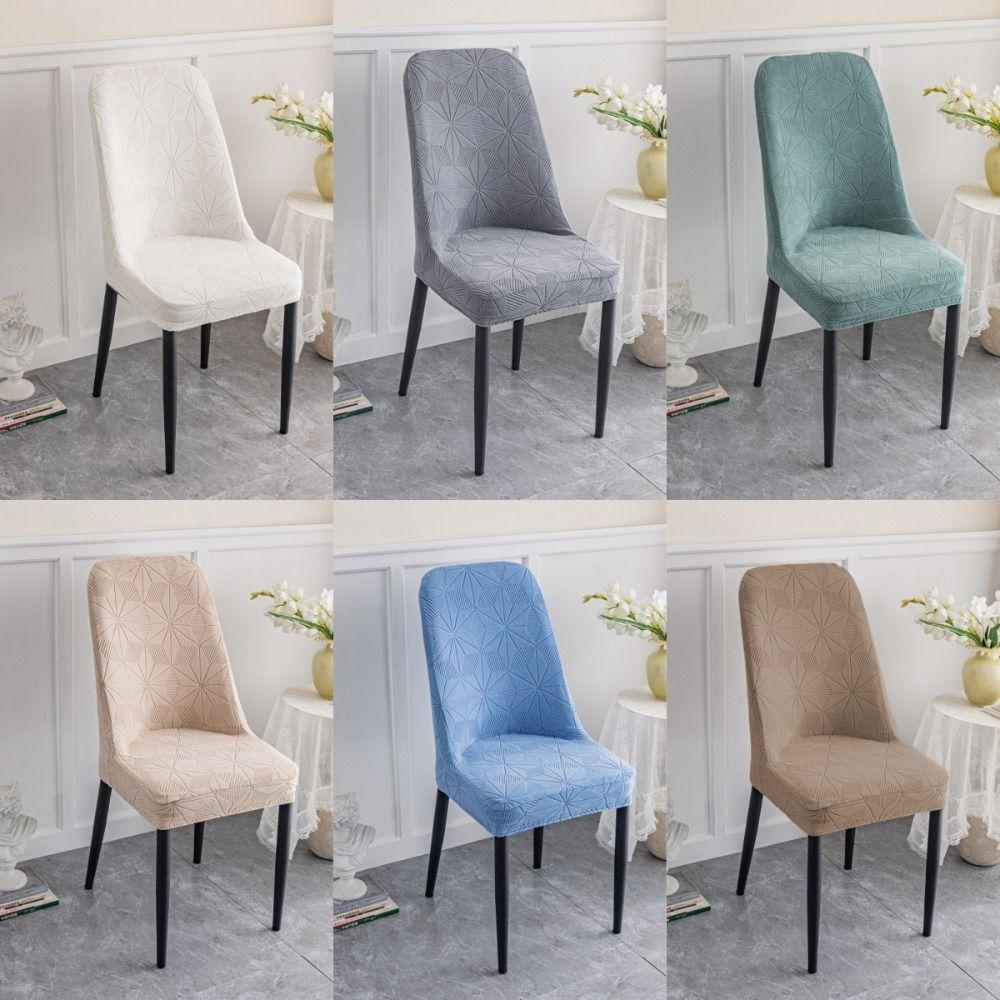 Dustproof Jacquard Chair Cover Chair Cushion Home Stool Cover Elastic Arc Chair Cover  Restaurant