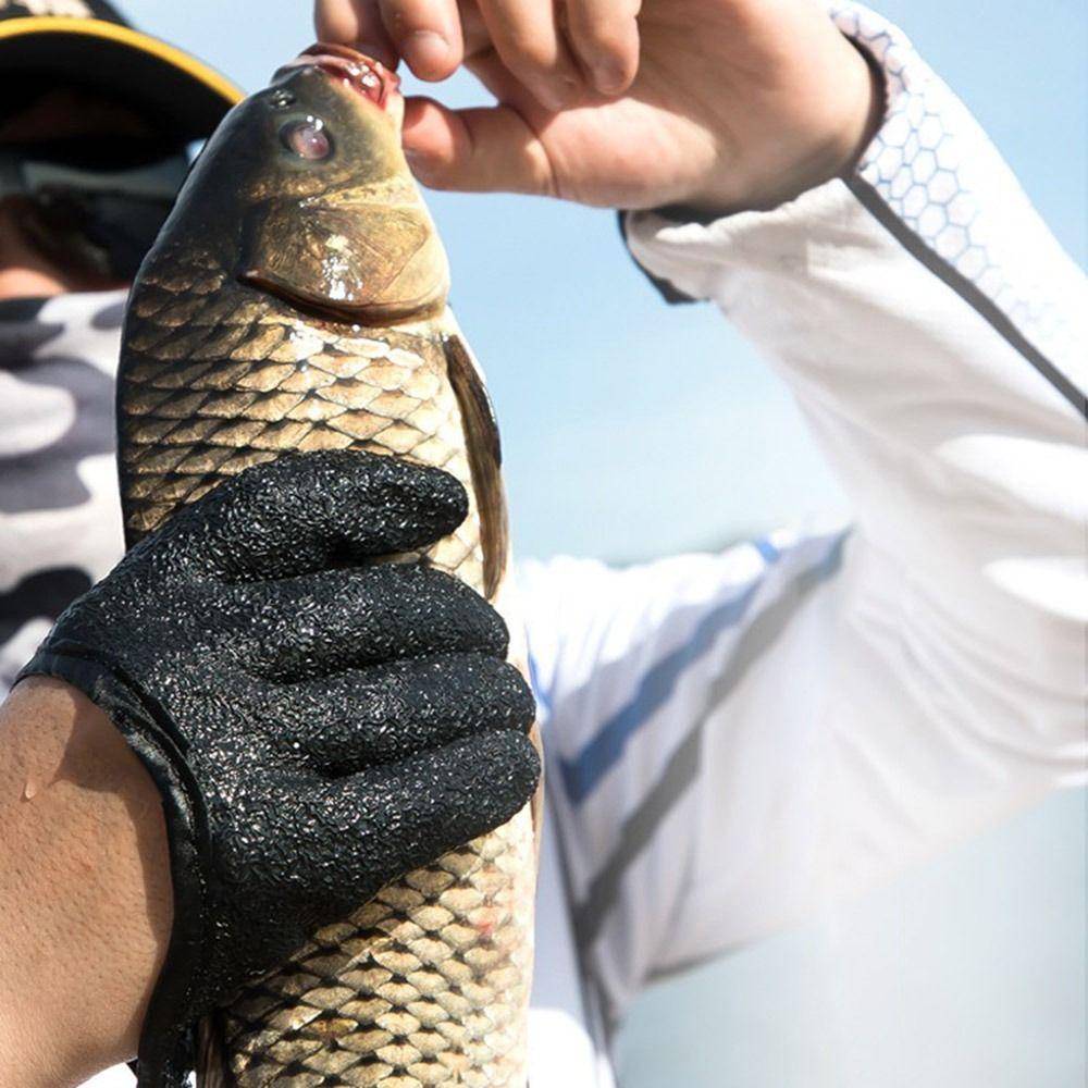 Прочные рабочие перчатки с защитой от порезов, нескользящие перчатки с полным пальцем, перчатки для ловли рыбы, перчатки для рыбалки