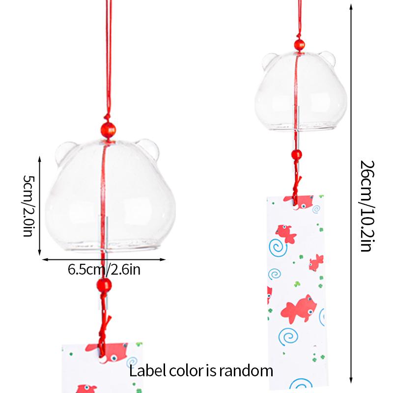 Japanese Style Glass Wind Chimes Outdoor Decorative Wind Bell Window Hanging Pendants Yard Garden Decoration Wind Chime
