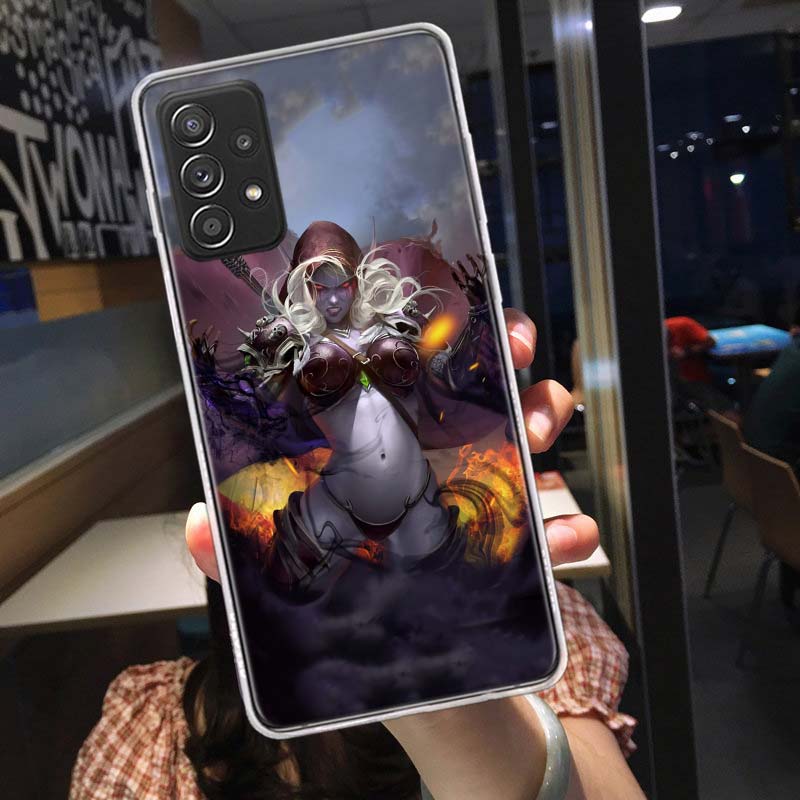 Чехол для телефона W-World Of W-Warcraft Эльф для Samsung A54 A57 A37 A17 A14 A15 A12 A24 A34 A55 A35 A25 A52S A07 A05S A04S A22 A32 A72