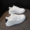 2025 весна маленькие белые туфли новая корейская версия ins женские студенческие туфли для увеличения роста на платформе спортивные туфли для доски повседневная обувь женская AS06