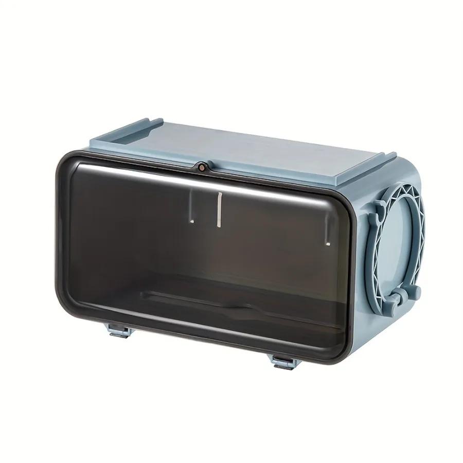 1 шт. Коробка для хранения без перфорации, выдвижная коробка для салфеток, неперфорированный кронштейн для фена, подвесные полки для хранения вещей для туалета, гостиной