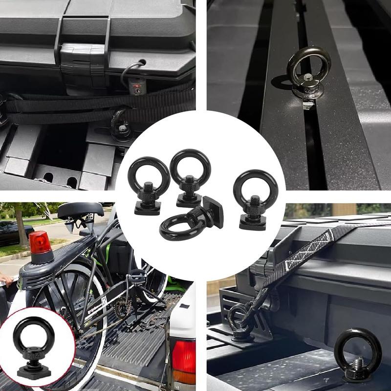 T Bolt Eye Nut Kit Stable Support Stainless Steel T Track Mount Tie Down High Hardness for Holding Tie Down Straps