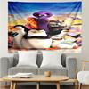 1PC Penguins dventure K-pop music group Tapestry Accessories for Bedroom,Livingroom, dormitory Room Wall Decor Fan Birthday Gifts