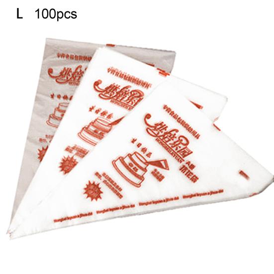 100Pcs Icing Bags Disposable Decorating Plastic Cake Cream Decorating Piping Bags for Kitchen
