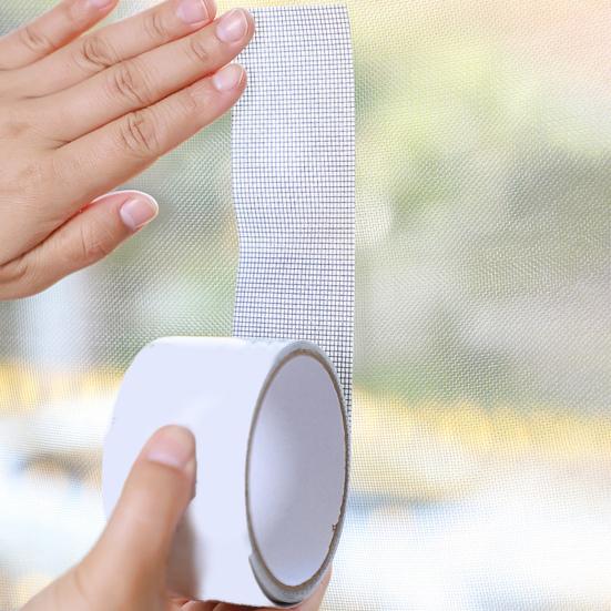 2 рулона ленты для ремонта оконных сеток, ширина 5 см, самоклеящаяся заплатка для ремонта оконных сеток для москитных сеток, палаток, всепогодная противомоскитная сетка от насекомых, сломанная