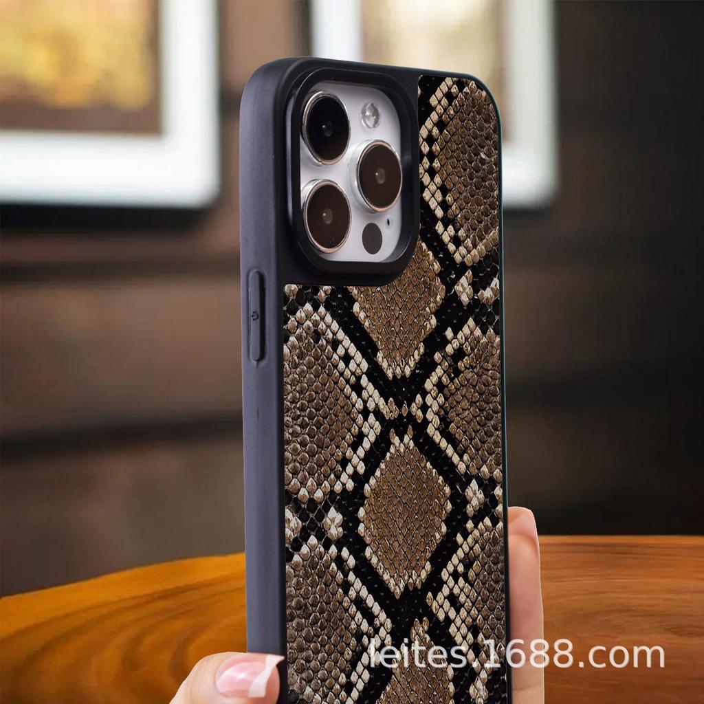 Защитный кожаный чехол «два в одном» для Apple iPhone 15 — чехол для мобильного телефона Honeycomb Leopard Groove