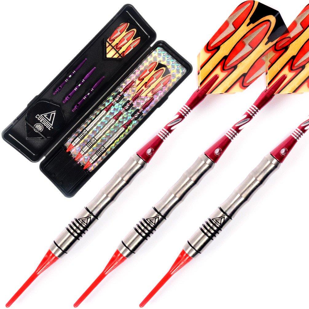 CUESOUL Black Scorpion Tungsten Soft Tip Dart Set Barrels 85% 16.16g (CSTSTD004)