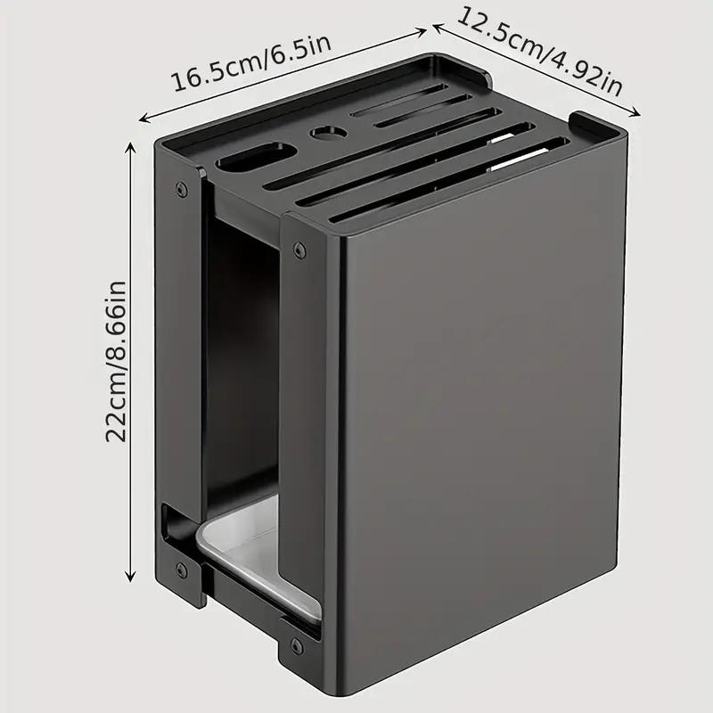 Multifunctional Knife Rack with Drainage Design, All In One Knife Storage Rack for Neat & Organized Home Kitchen