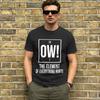 Funny Meme Ow Ow Ow T Shirts Unisex Cotton Crazy TShirts O Neck Tees Short Sleeve Tops Party