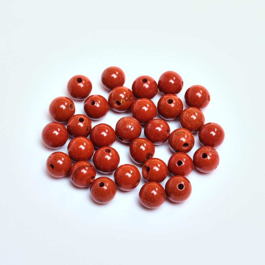 20/30/40 шт. 4/6/8/10 мм DIY круглые бусины из красного камня, подвески, аксессуары для изготовления ювелирных изделий, браслеты из натурального камня