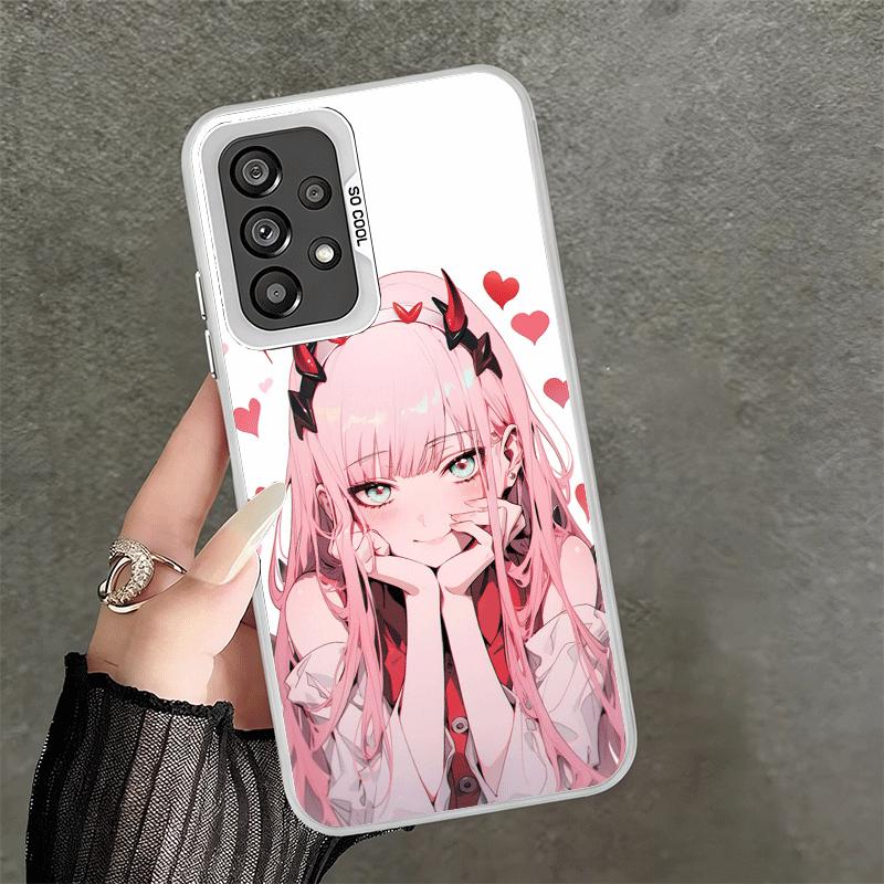 Чехол для телефона Zero Two 02 Кавайный Милый Мягкий для Samsung A17 A16 A15 A14 A13 A57 A56 A55 A54 A53 A37 A36 A35 A34 A33 A26 A25 A24 A23
