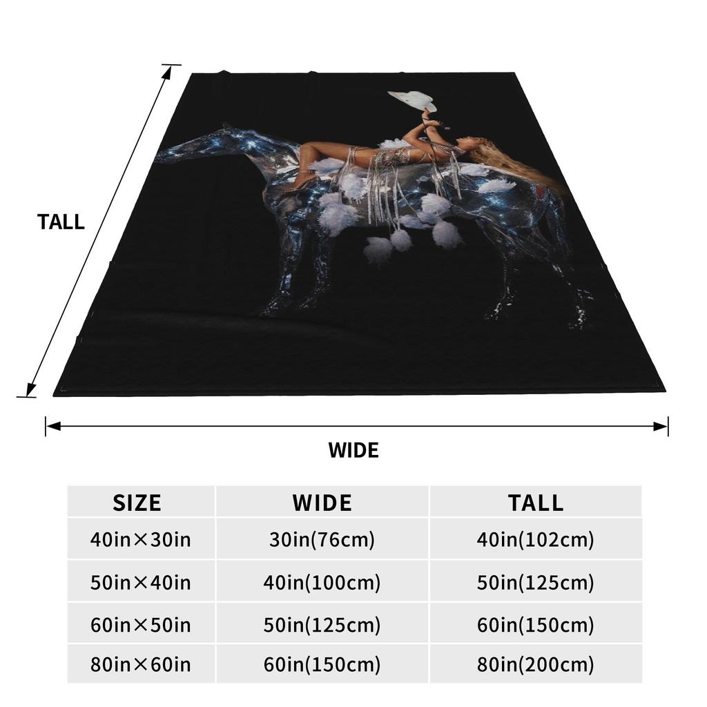 Flannel Throw Blanket Singer Beyonce Renaissance Tour Warm Plush Blankets Soft Bedspread for Bed Living room Home Picnic Couch