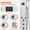 Shower Panel Tower System 6 Modes Hydroelectricity LED Stainless Steel