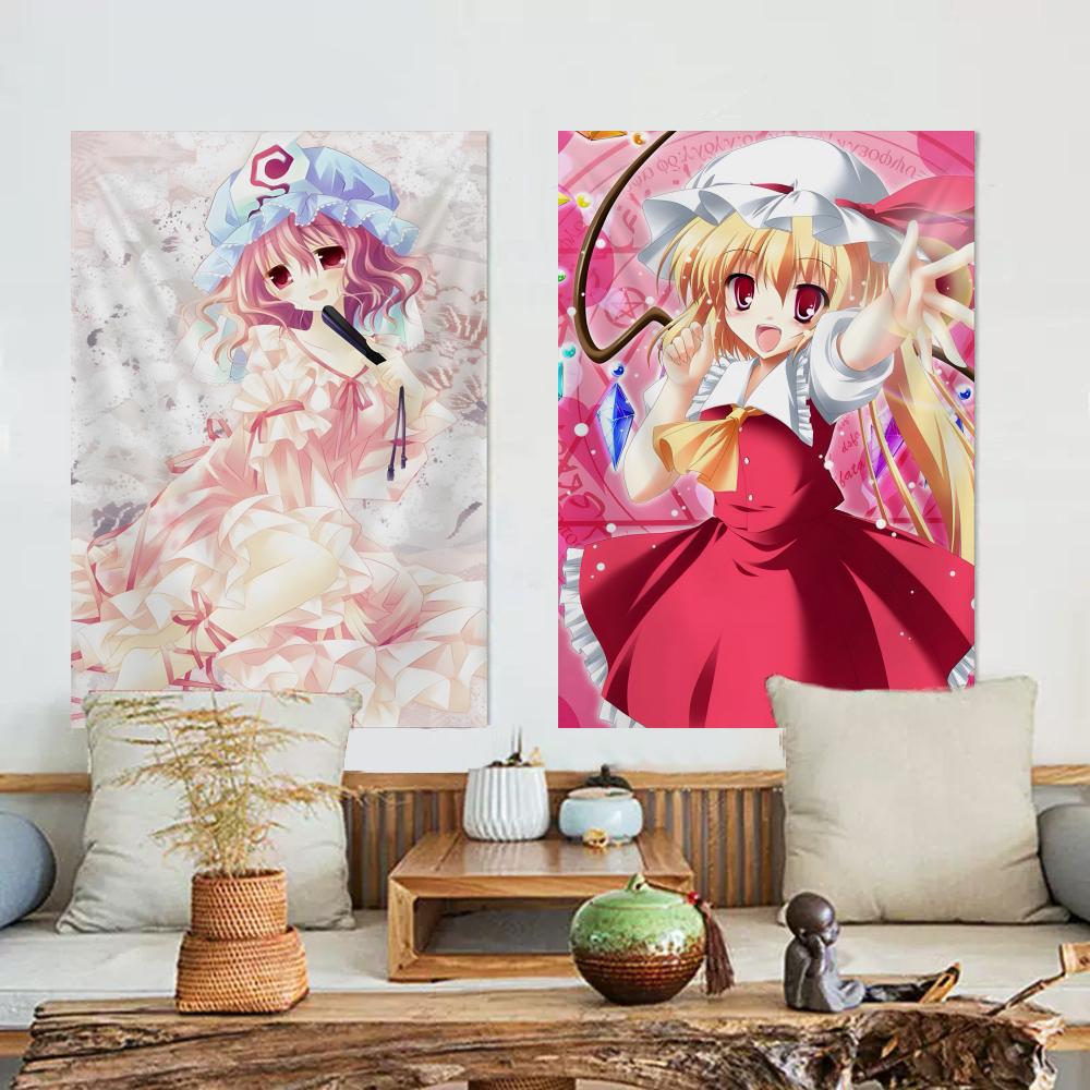 Игровое аниме Проект Touhou Гобелен из микрофибры Настенное панно Для спальни Гостиной Декор Наружный Фестиваль Бар Фон