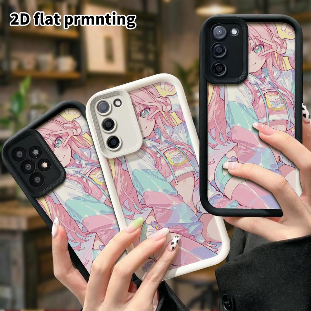 Phone Case: 2D flat Samsung Galaxy A34 A35 M05 M06 S20 S22 S21 FE Plus 5G tiered protective case, trendy and cute for sweet girls, Christmas and Hallo