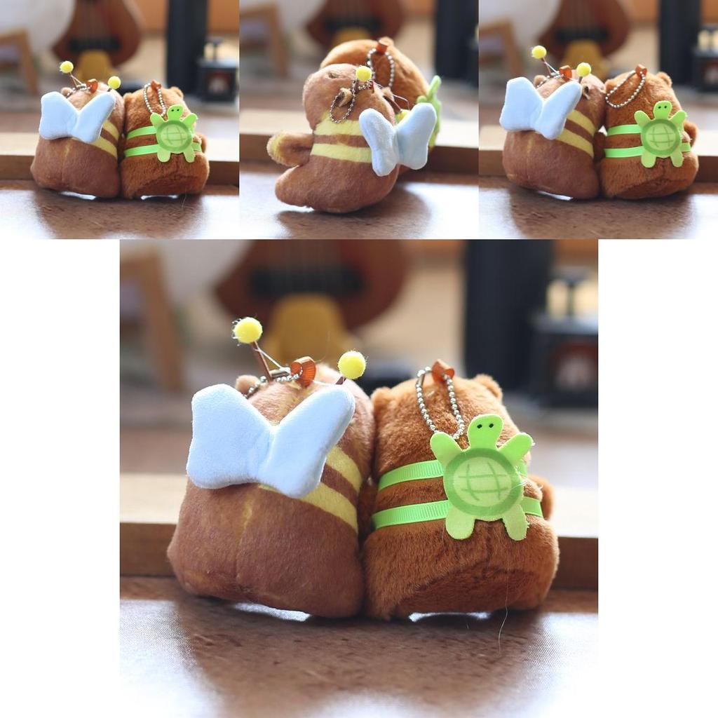 Capybara Plush Keychain Magnetic Pair Mini Stuffed Animal Gift For Kids Collectors