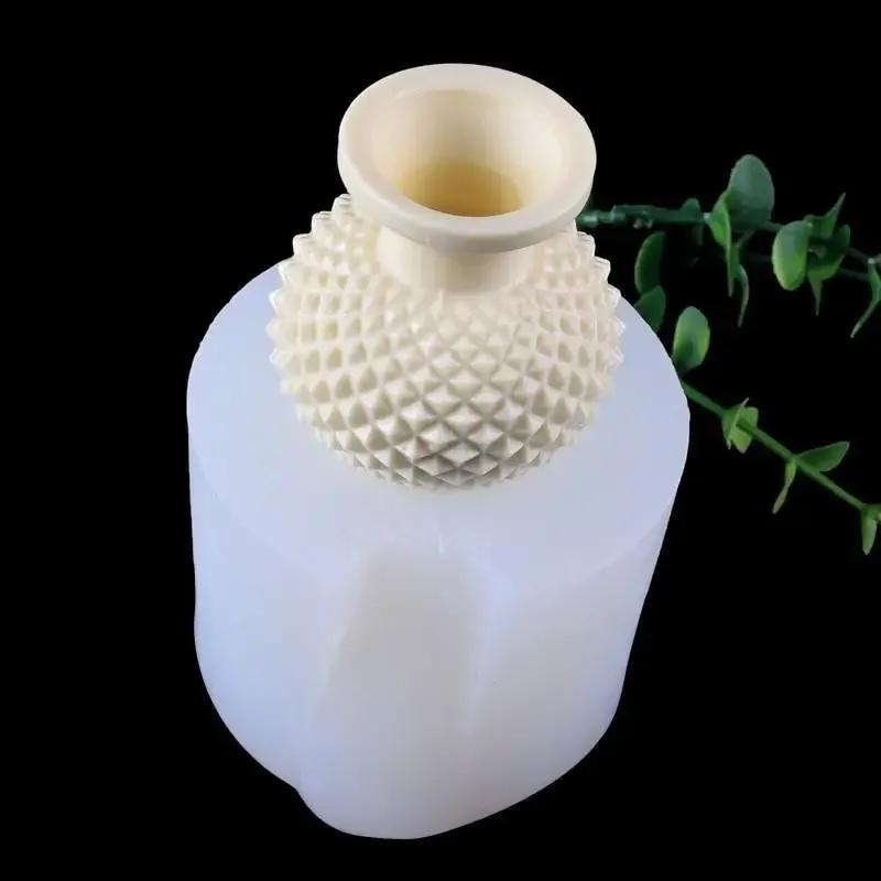 Креативная новая 3D форма для вазы, кристальная форма, DIY, автомобильный, ароматический, гипсовый, декорация, украшения, украшение, ручная работа, форма для украшений торта