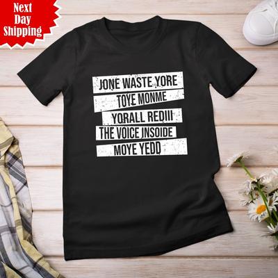 Jone Waste Yore Toye Футболка с принтом смешная надпись винтажная мужская с коротким рукавом