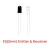 200PCS 3mm 5mm 940nm LEDs Infrared Emitter and IR Receiver Diode 100 Pairs Light Emitting Receiving DIODES F3 F5