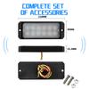 New model, construction vehicle side warning light 12LED 36W thick flash light, light guide truck side light
