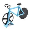 Novelty Bicycle Dual-Wheel Slicer Shape Pizza Cutter Decor Kitchen Home Tool