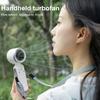 Travel Handheld Fan Portable 5-Speed Adjustable Mini Fan Foldable Desk Fan with Lanyard Digital Display for Pocket Bag Outdoor