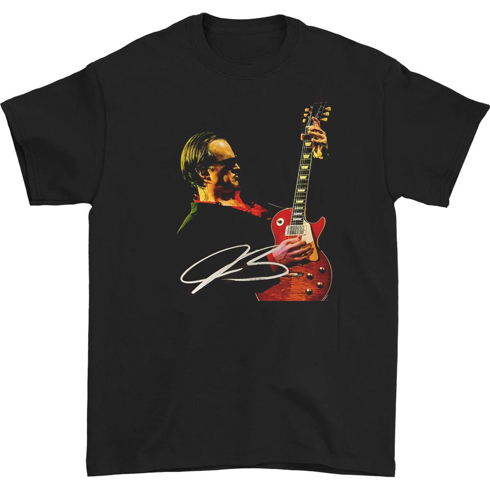 New Joe Bonamassa Concert signed T-shirt Black Short Sleeve All Sizes Unisex T-Shirt