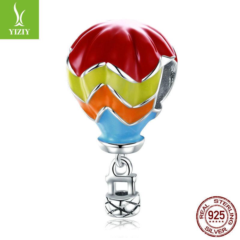 Travel Series Collection 925 Silver Loose Beads Car Airplane Luggage Diy Beaded Bracelet Accessories