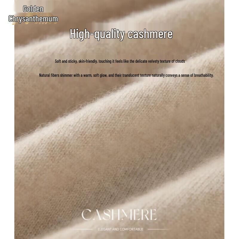 Jinju 2026 Autumn/Winter Cashmere Lace V-Neck Cardigan