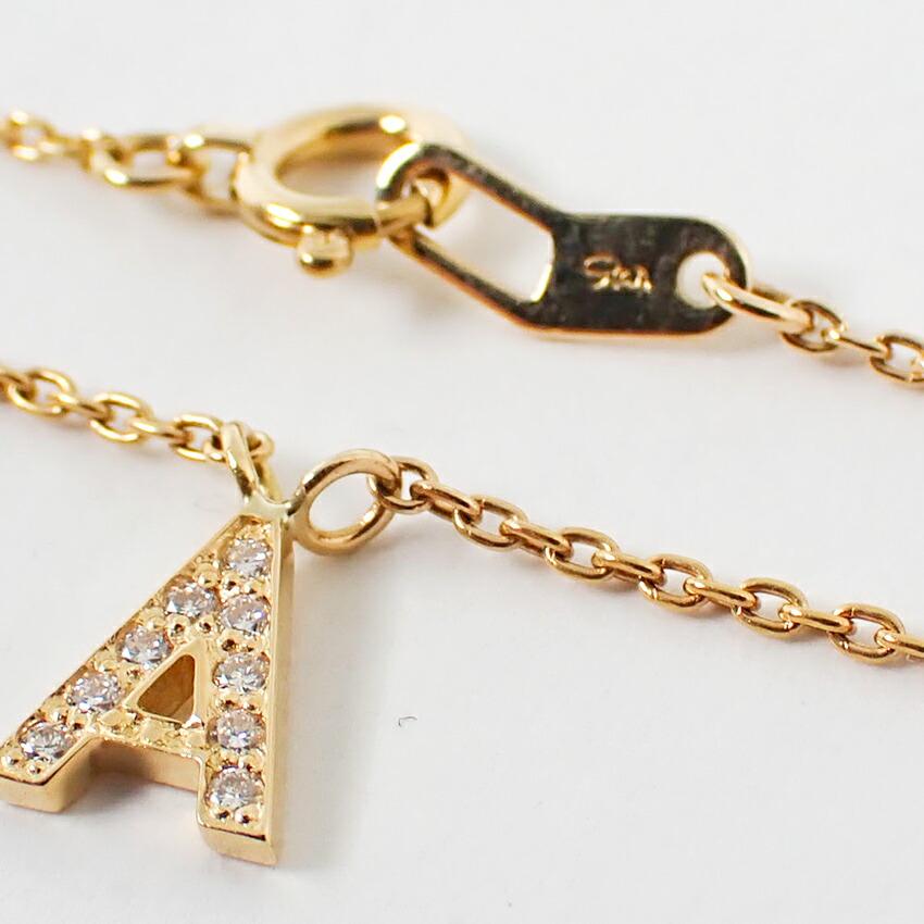 Подержанное ожерелье-подвеска Star Jewelry из 18-каратного желтого золота с бриллиантом в виде буквы A j48-4