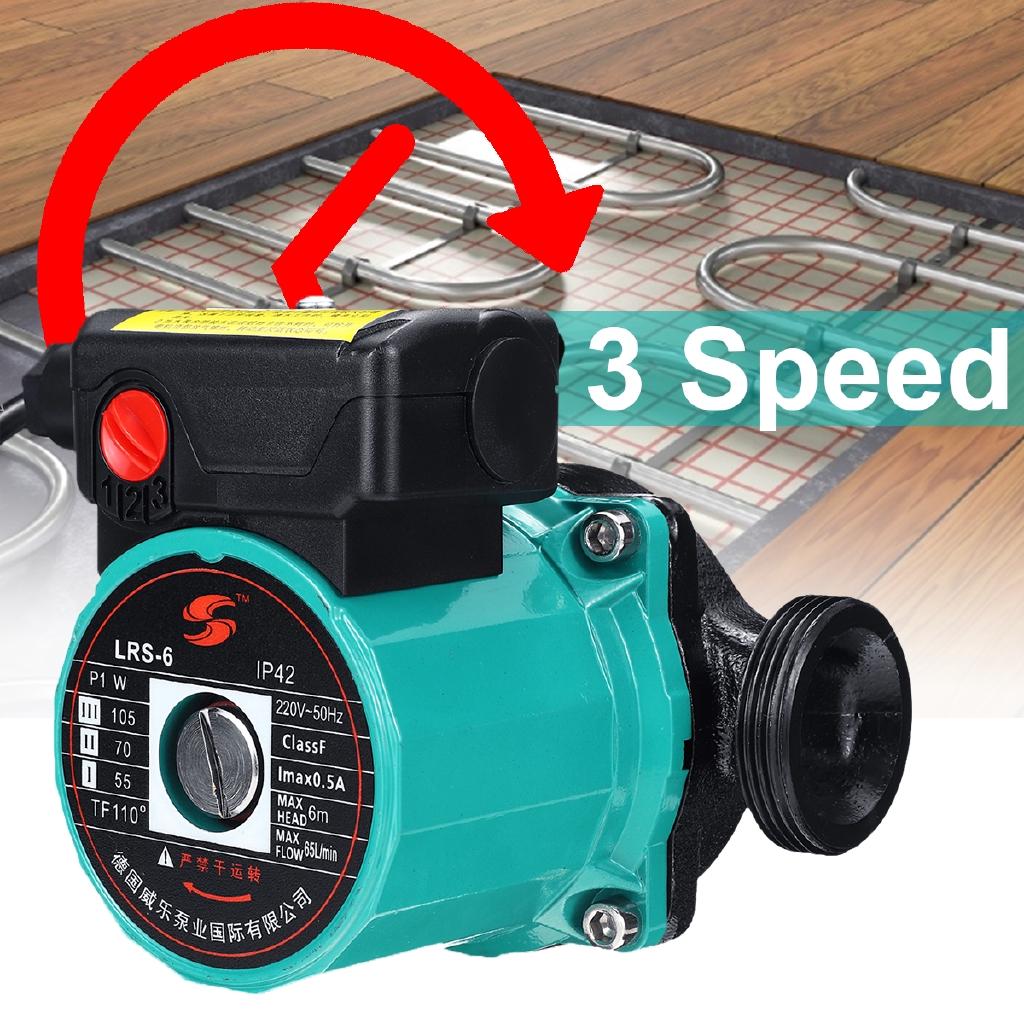 3-скоростной циркуляционный насос для центрального отопления, бесшумный, класс изоляции F, защита IP42, литой, 220В, насос для циркуляции горячей воды