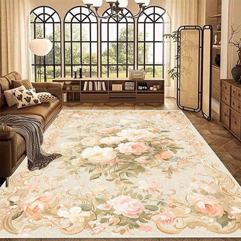 Ковер в европейском стиле большого размера для гостиной, роскошные ковры для украшения дома для спальни, лаунжа, противоскользящий, моющийся, придверный коврик
