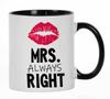 Миссис. Всегда правильные керамические кофейные кружки на 11 унций отлично подходят для невесты, забавная новинка, подарок на помолвку и девичник