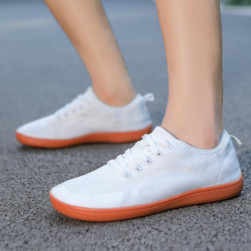 Вязаные сетчатые прогулочные туфли с широким носком, удобные тренировочные кроссовки, обувь для спортзала, фитнеса, спорта, улицы, балетки, повседневная обувь.