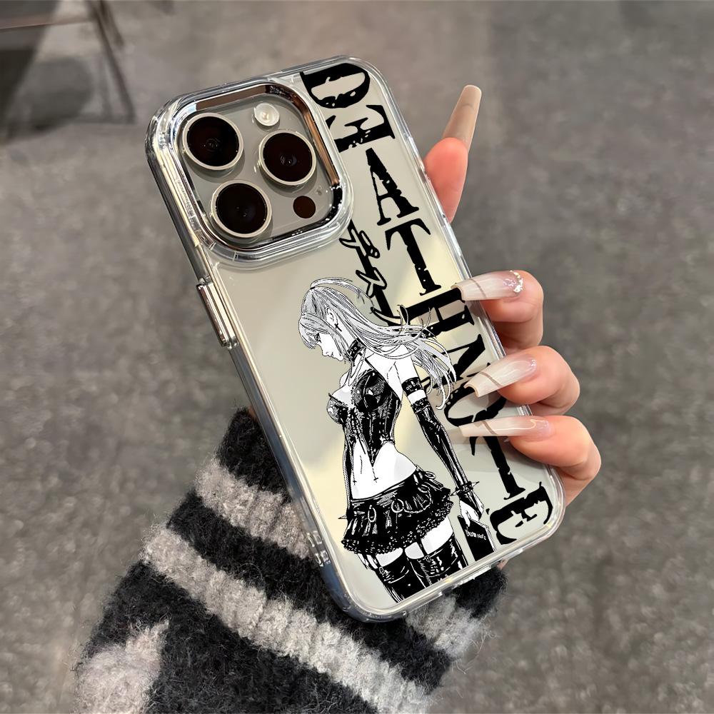 Чехол для телефона Аниме D-Death Note Для iPhone 17 16e 16 15 14 13 12 11 mini Pro Max X XR XSMAX 8 7 Air Plus Прозрачный Мягкий Чехол