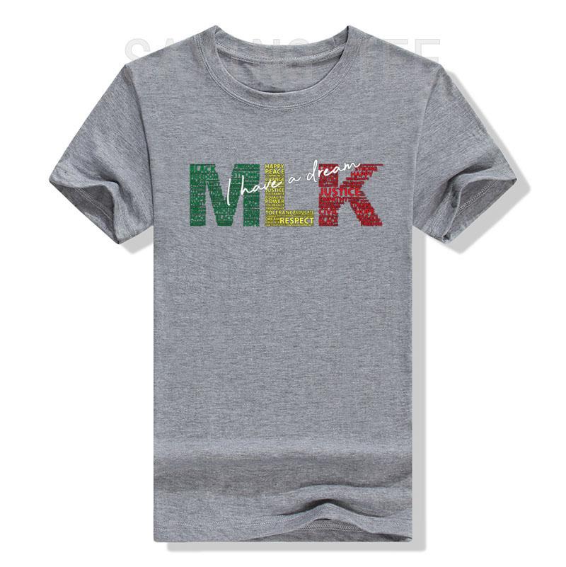 Martin Luther King Jr. Day I Have A Dream MLK DAY Colorful T-Shirt Black History Awareness Month Clothes Novelty Gifts Black Tee